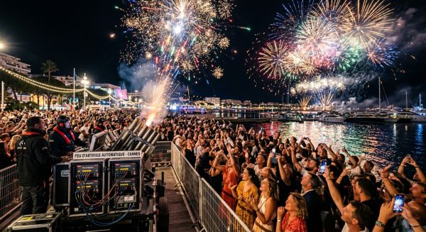 Célébrations éclatantes avec un feu d’artifice automatique